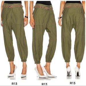 R13 Crossover Utility Drop Pants Size 27
